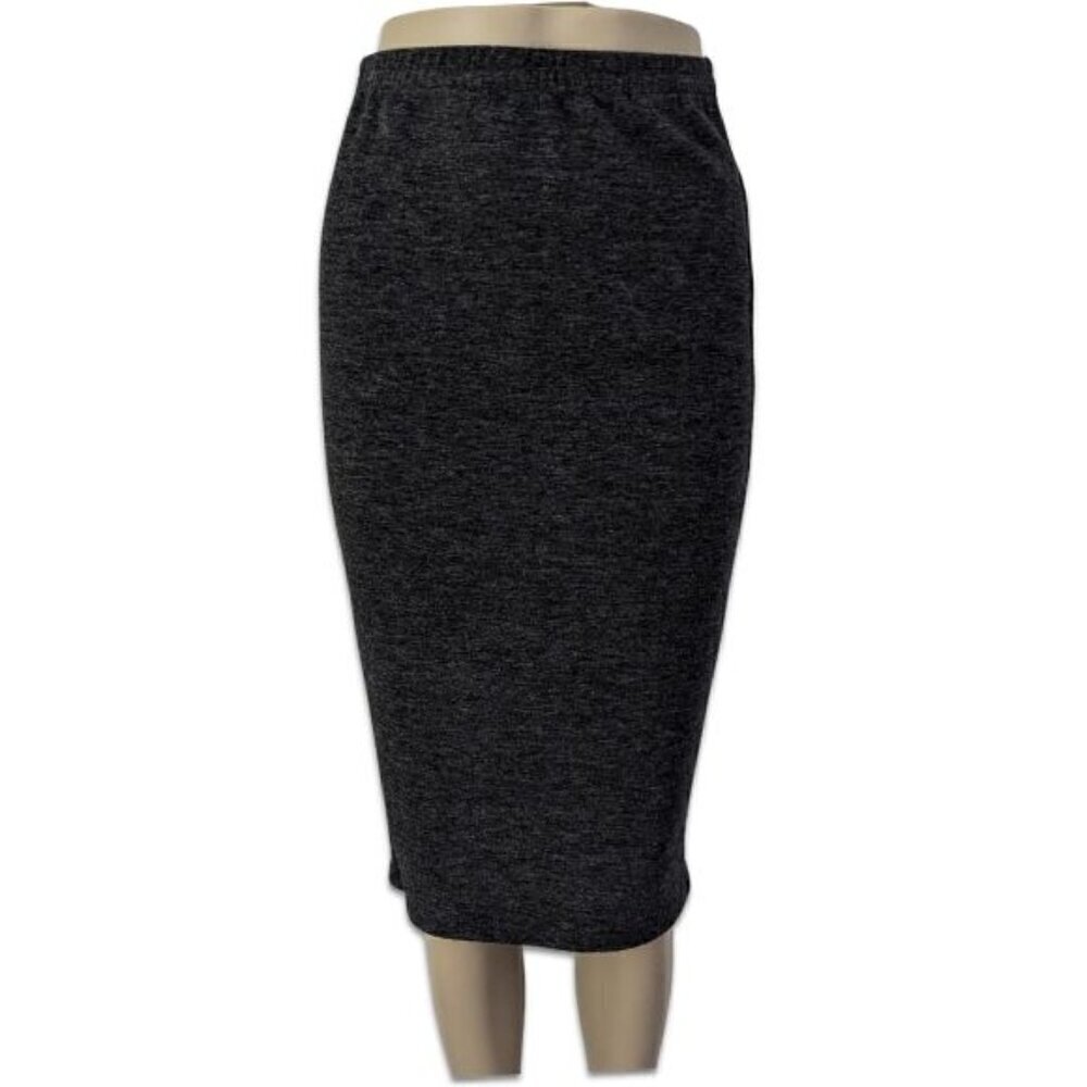 Roots Stretch Pencil Skirt Charcoal Gray Black Women's sz XS